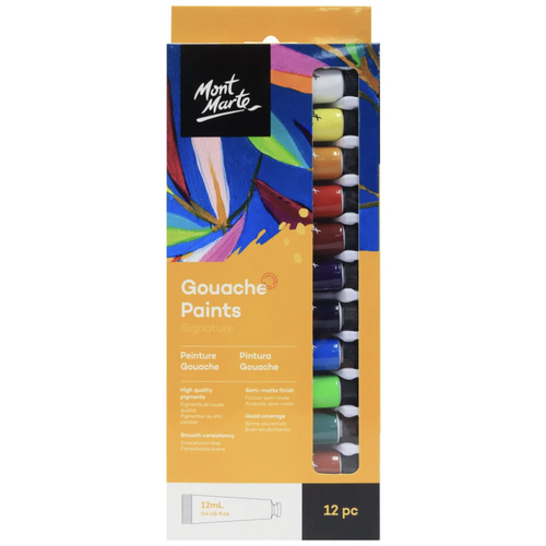 Mont Marte Signature Gouache 12pce x 12ml