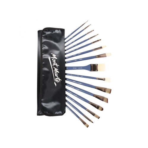 Mont Marte Premium Brush Wallet Set 15pce
