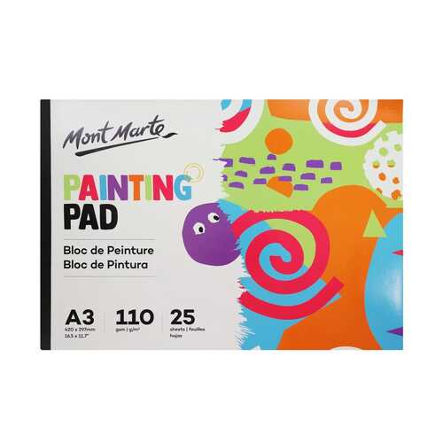 1pce Mont Marte A3 Painting Pad Kids Art Paper 110gsm
