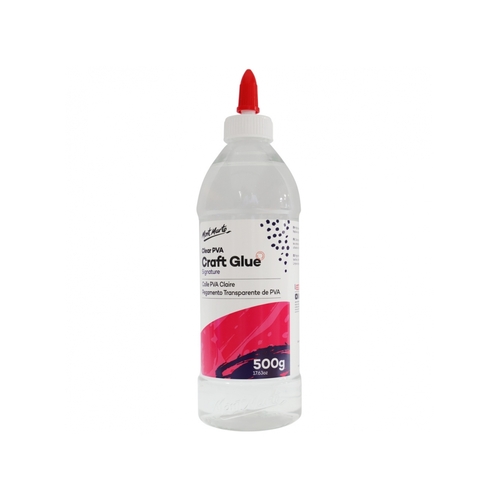 Mont Marte Clear PVA Craft Glue 500g with Nozzle Applicator