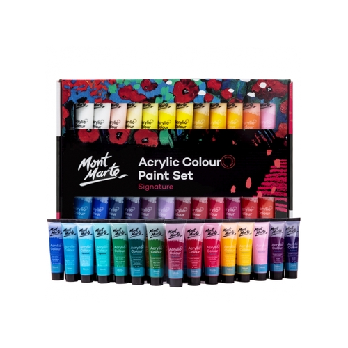 48pce Mont Marte Acrylic Colour Paint Gift/Artist Set 36ml Tubes