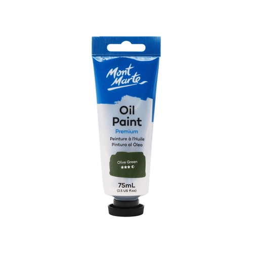 Mont Marte Oil Paint 75ml Tube - Olive Green