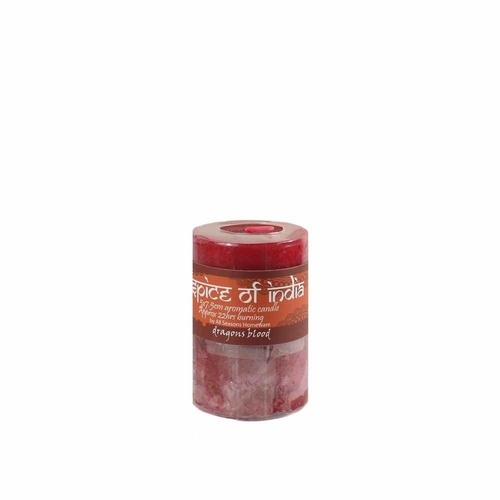 Spice of India 5x7.5cm Pillar Candle - Dragons Blood