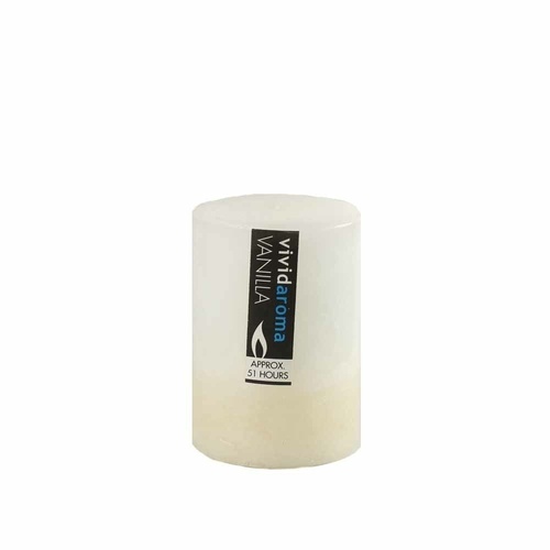 1pce 7x10cm Vivid Aroma Scented Pillar Candle - Vanilla