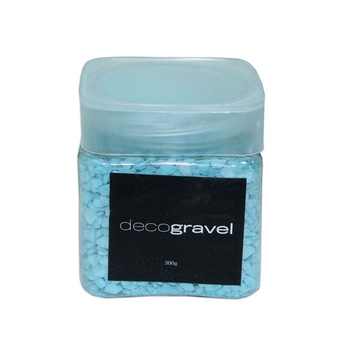 1pce Blue 300g Deco Gravel Coloured Rocks Tub with Screw Lid Display Craft