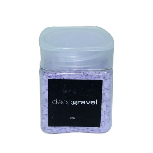 1pce Purple 300g Deco Gravel Coloured Rocks Tub with Screw Lid Display Craft