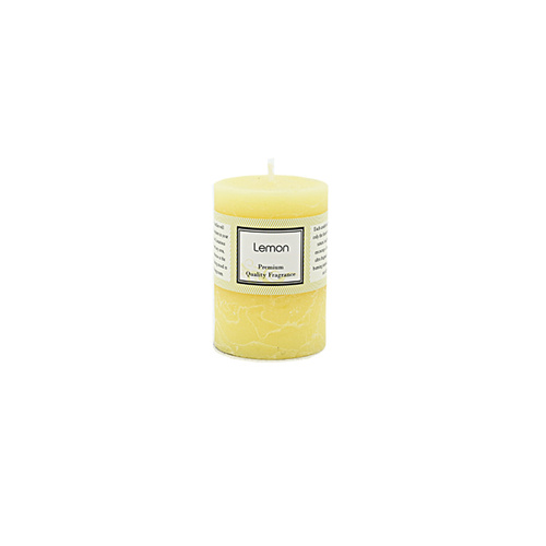 Premium 5cm x 7.6cm Lemon Citrus Essential Oil Scented Candle
