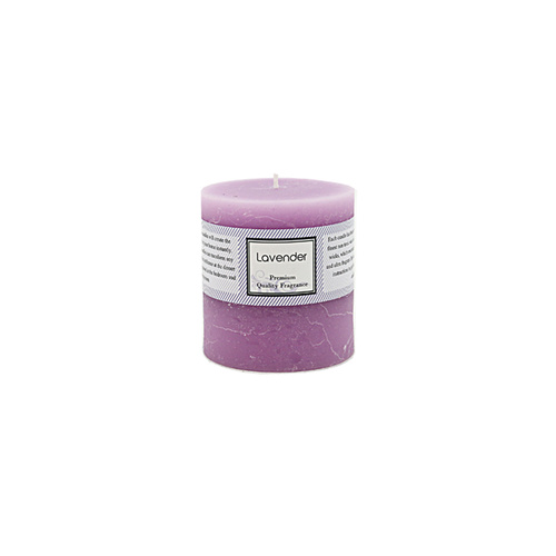 Premium 6.8cm x 7.2cm Lavender Essential Oil Scented Candle