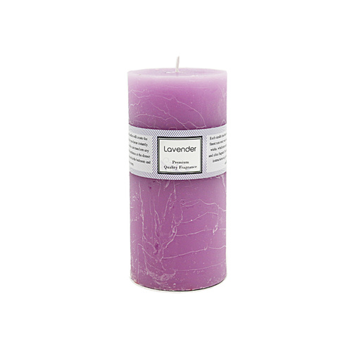 Premium 6.8cm x 14cm Lavender Essential Oil Scented Candle