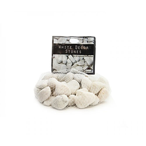 1kg White Gravel / Rocks / Pebbles D̩cor for Garden, Candles, Homewares