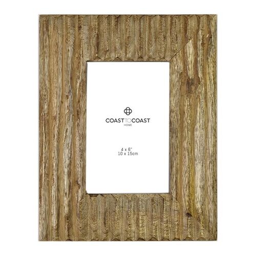 1pce Callan 4x6 inch Photo Picture Frame Wooden Natural 19x24cm Size Grooved  