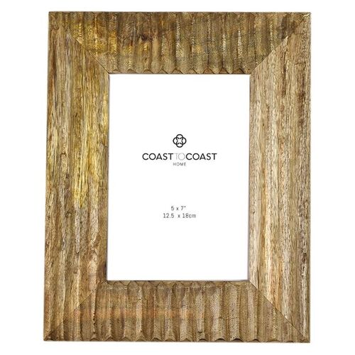 1pce Callan 5x7 inch Photo Picture Frame Wooden Natural 22x26cm Size Grooved  