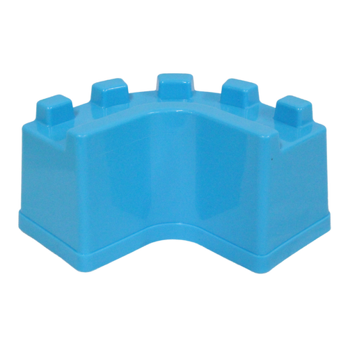 17cm Blue Corner Sand Castle Mould Plastic Great For Kids At The Beach