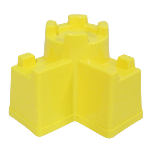20cm Yellow Tower Sand Castle Mould Plastic Great For Kids At The Beach