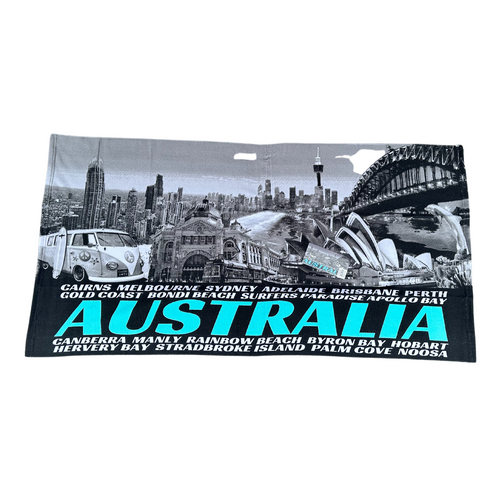 Beach Towel Australia Gold Coast Kombi Sunrise Sand Beach 75x150cm