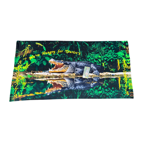 Beach Towel Crocodile Hungry For Tourist's Cotton 1 Piece 75x150cm