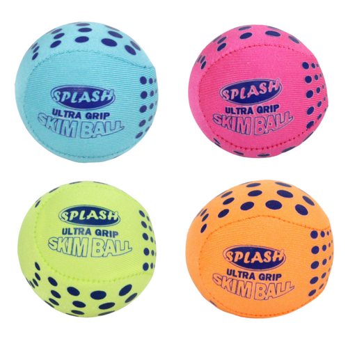 4pce Water Skim Ball Set 6cm Bouncy Great Beach/Pool Game For Kids/Adults