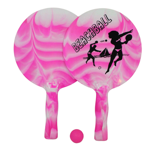 38cm Pink Bat And Ball Beach Pool Game Great Fun For The Kids/Adults