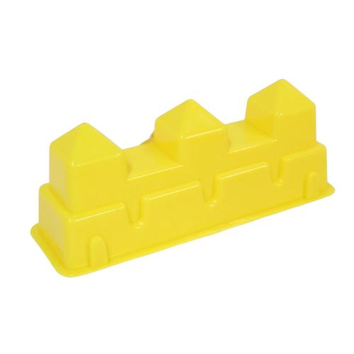 22.5cm Yellow Pillar Sand Castle Mould Plastic Great For Kids At The Beach