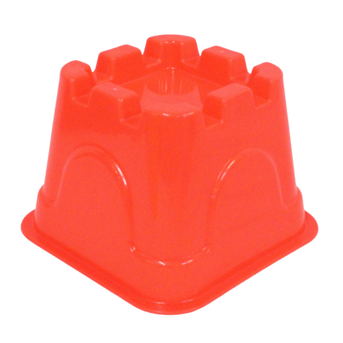 15cm Orange Pillar Sand Castle Mould Plastic Great For Kids At The Beach