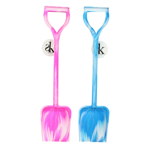 2pce Spade Shovel Set 50cm Pink & Blue Kids Beach Toy For Playing In The Sand 