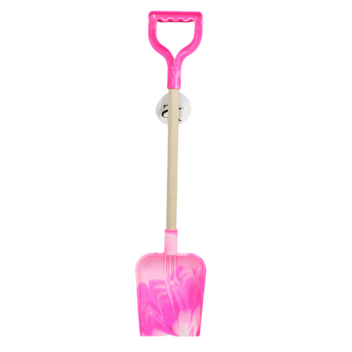 58cm Pink Wooden Spade Shovel Beach Toy Great For Playing In The Sand