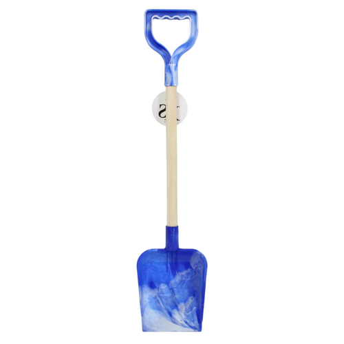 58cm Blue Wooden Spade Shovel Beach Toy Great For Playing In The Sand