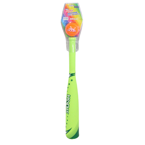 61cm Green Pool Baseball Bat and Ball Set Neoprene Great Water Game For Kids