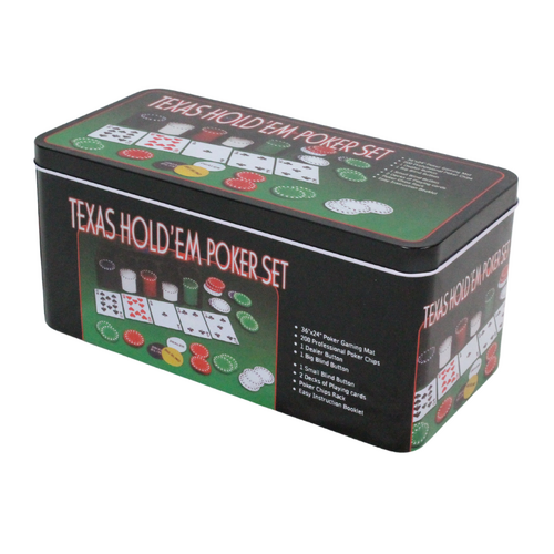Professional Poker Ultimate Game Gift Set with Mat, Accessories 208pce