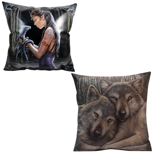 42cm Design Cushion by Anne Stokes & Lisa Parker, Gothic, Spiritual