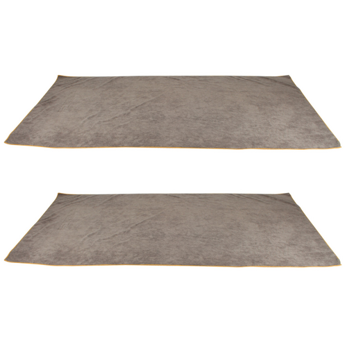2x Towels Jumbo 180x90cm Quick Dry In Carry Bag Grey Ideal for Travelling