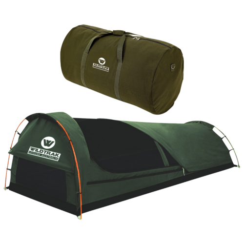 Double Person Trakker Swag Camp Tent + Canvas Carry Bag 420gsm Outdoors Set