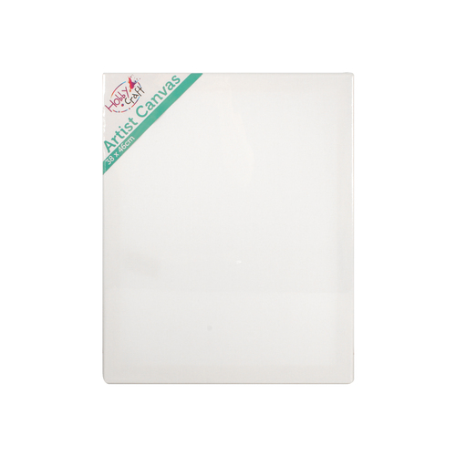 Hobby Craft Stretched Canvas 38x46cm Single Thick, Cotton 280gsm Artist Quality