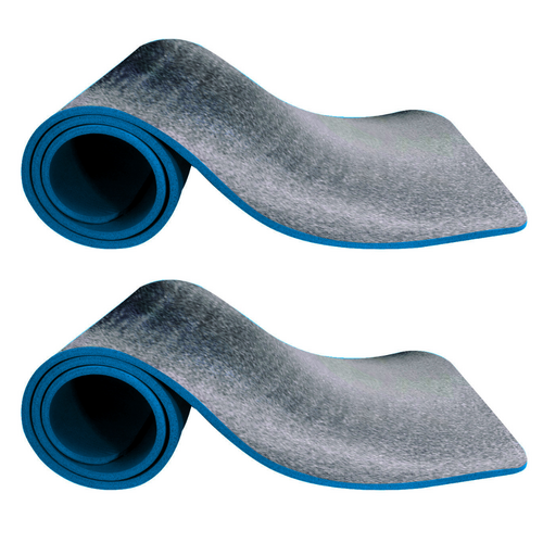2x Trek Eva Sleeping Mats Deluxe 195x50cm 10mm Thick Portable & Light