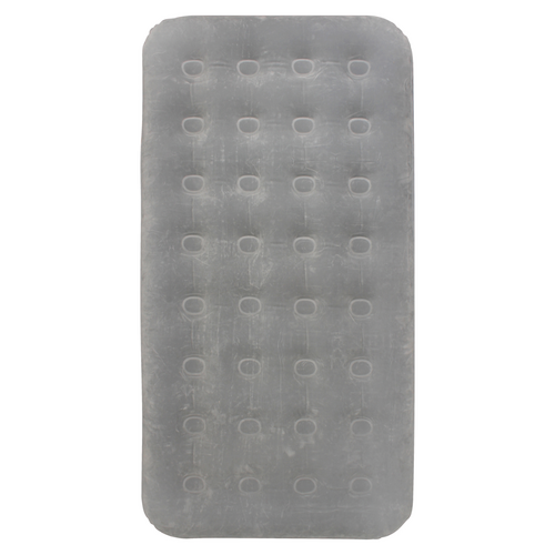 Twin Coil Beam Flocked Air Mattress Bed 188x99x23cm Easy Inflate, Silver