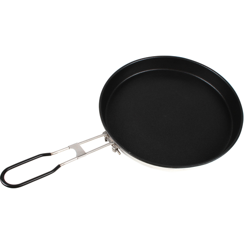 Aluminium Fry Pan Camp NonStick 30.5cm Diam Folds Compact Travel