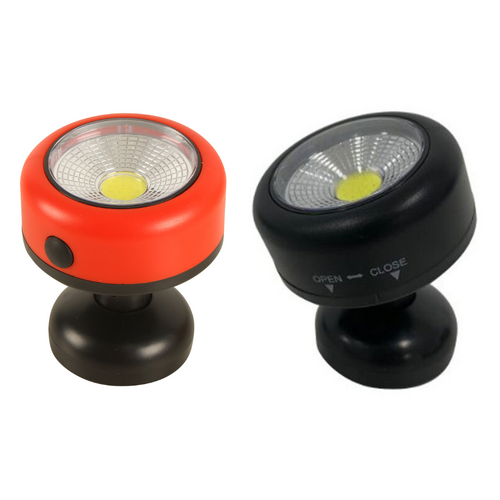 LED Light Set Magnetic Base 360 Degree Rotation Orange & Black 2pce