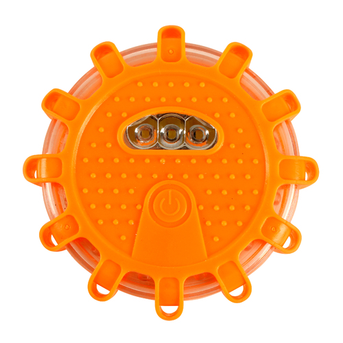 Warning Light 15 LEDs 9x3cm Magnetic With Hook, Water Resistant, Orange