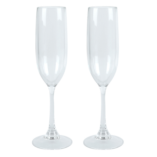 2x Champagne Flutes 145ml BPA Free Plastic Travel Cup