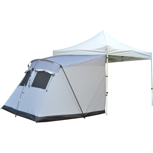 5 Person Tent Attachment for Size Wall of 3m Gazebo Width Attach Easily Silver