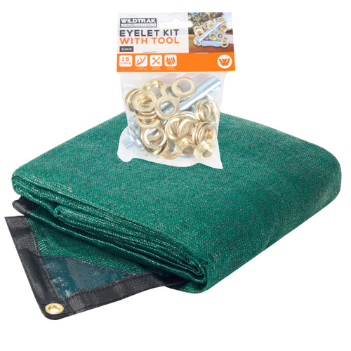 Green Ultramesh Floor Mat 3.6x3.6m + 15pce Eyelet Repair Kit