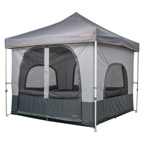 Portable 3m Gazebo + Tent Attachment Set Full Bug/Insect Protection Waterproof
