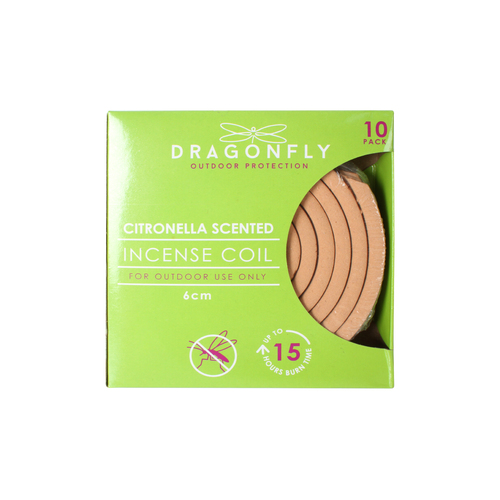 Citronella Scented Incense Coils 10 Pack 15 Hour Burn Time Bug Mosquito Repellent