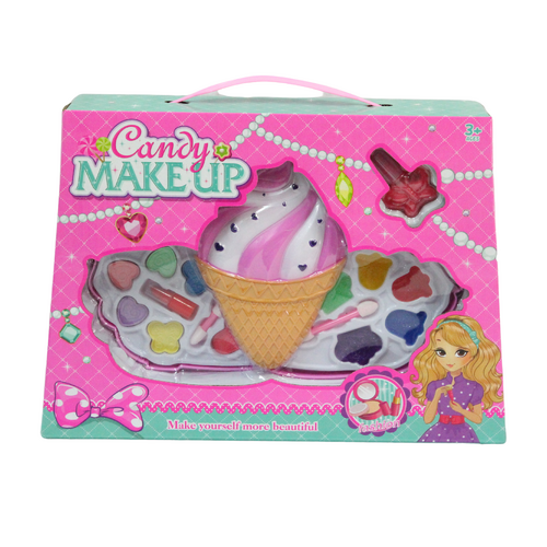 Kids Makeup Beauty Set Compact Kit Icecream Dessert Icecream 2 Compartment 