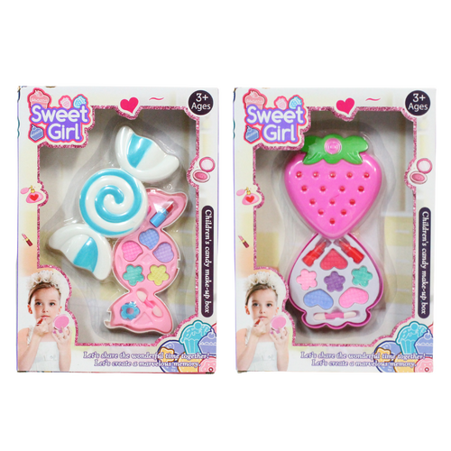 2x Kids Beauty Makeup Sets Compact Playset Sweet Girl with Applicators Bundle