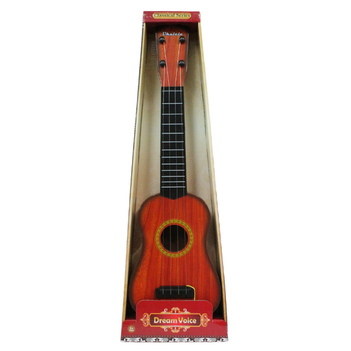 Acoustic Guitar Ukulele Mini Musical Instrument 56cm Plastic Natural