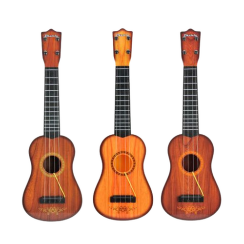 3x Acoustic Guitars Set Ukulele Mini 56cm Natural Wood Colour Musical Instrument