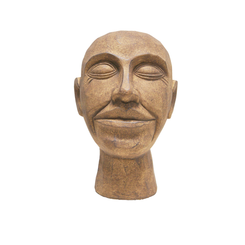 1pce 30cm Smiling Joe Brown Statue Resin Head Designer Decor