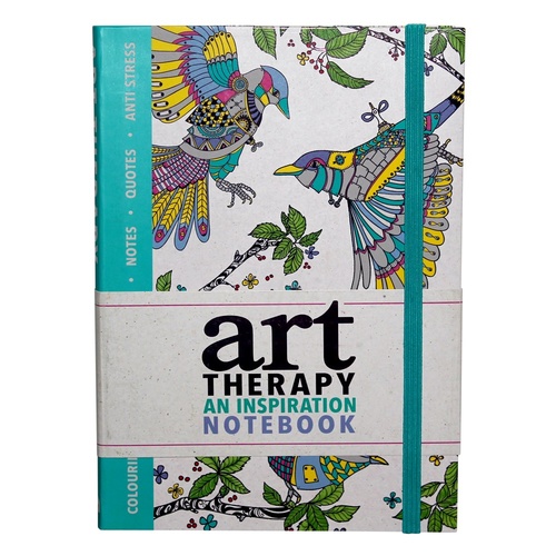 1pce Art Therapy an Inspiration Notebook by Sam Loman with Elastic