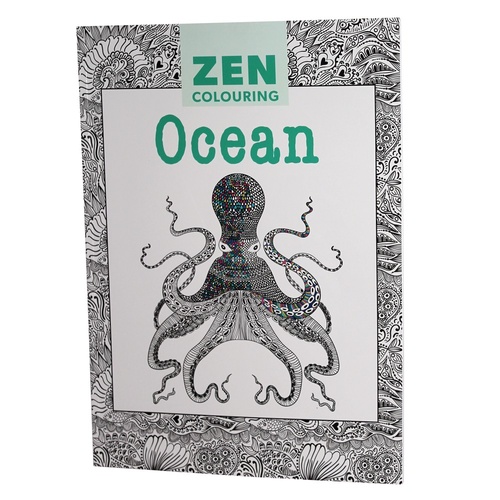OCEAN - Zen Colouring, by GMC Adult Therapy Colouring In Book Premium Quality